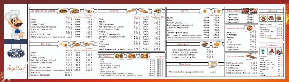 Le Sultan - Menu Image 1